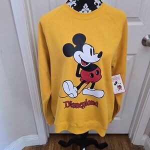 Disney Yellow Crewneck Sweater with Mickey Mouse. Several sizes available
